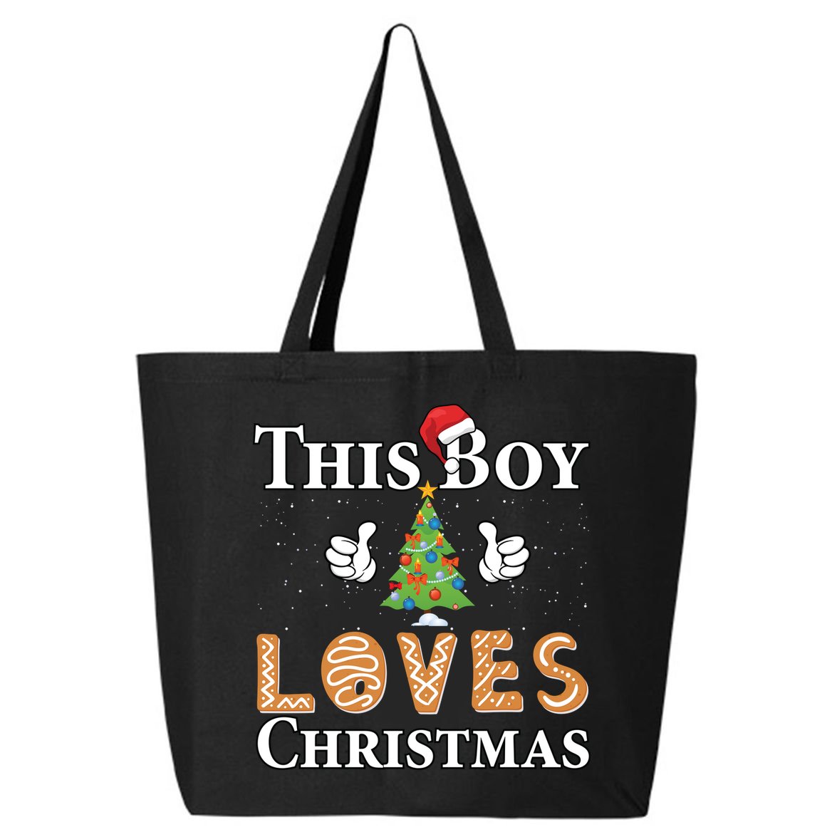 This Boy Loves Christmas 25L Jumbo Tote
