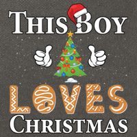 This Boy Loves Christmas Cotton Canvas Backpack