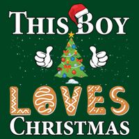This Boy Loves Christmas Cooling Performance Crew T-Shirt