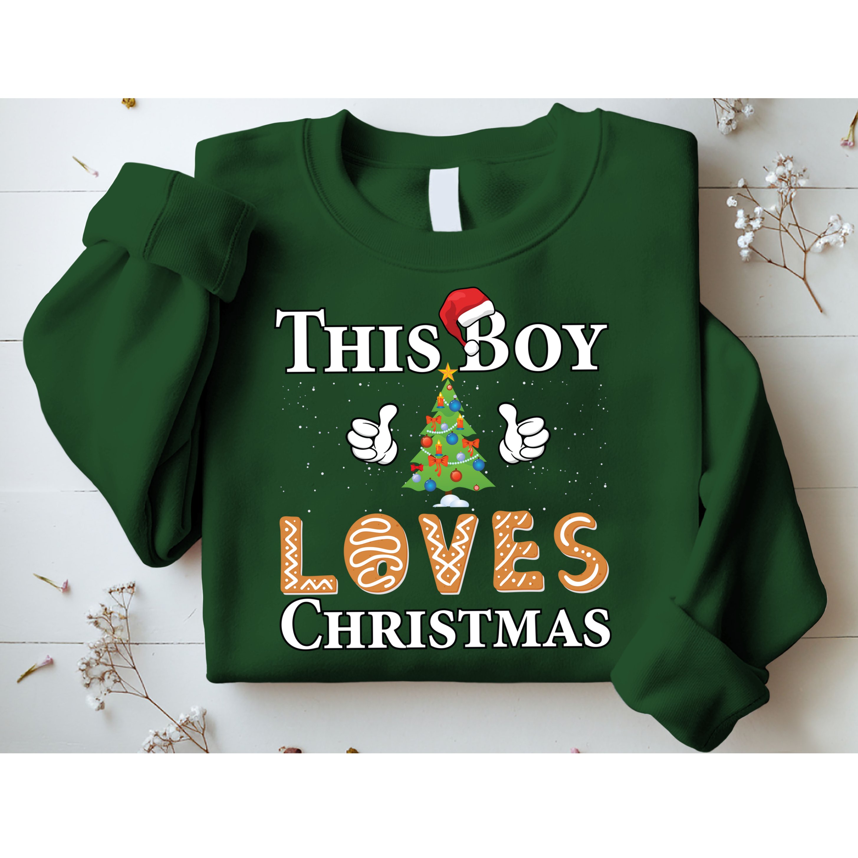 This Boy Loves Christmas Sweatshirt