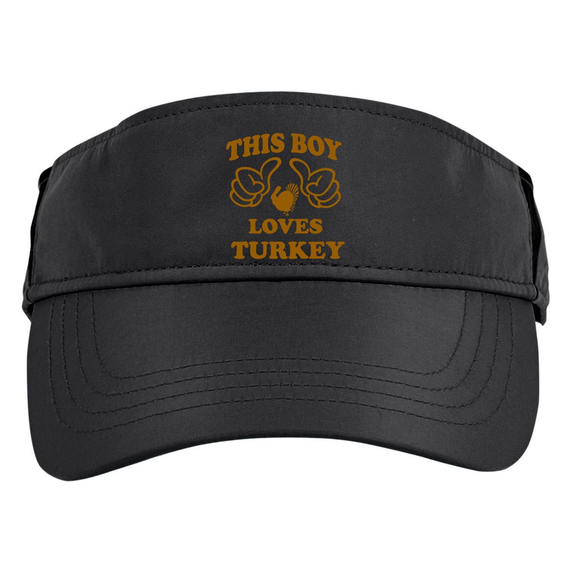 This Boy Loves Turkey Adult Drive Performance Visor