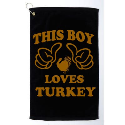This Boy Loves Turkey Golf Towel