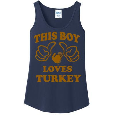 This Boy Loves Turkey Ladies Essential Tank