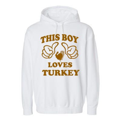 This Boy Loves Turkey Garment-Dyed Fleece Hoodie