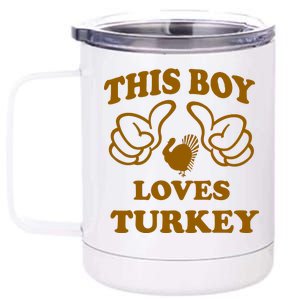 This Boy Loves Turkey 12 oz Stainless Steel Tumbler Cup