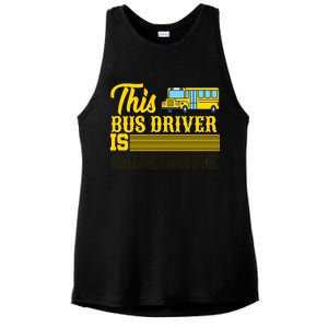 This Bus Driver Is Awesome Ladies PosiCharge Tri-Blend Wicking Tank