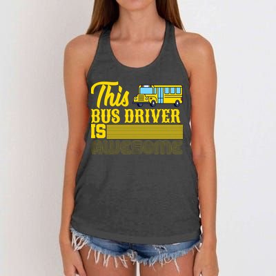 This Bus Driver Is Awesome Women's Knotted Racerback Tank