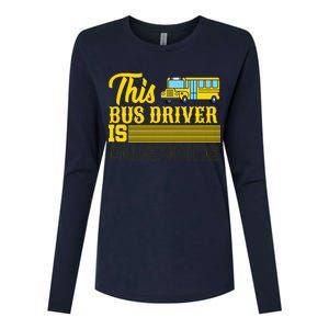 This Bus Driver Is Awesome Womens Cotton Relaxed Long Sleeve T-Shirt