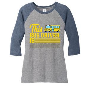 This Bus Driver Is Awesome Women's Tri-Blend 3/4-Sleeve Raglan Shirt