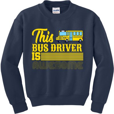 This Bus Driver Is Awesome Kids Sweatshirt