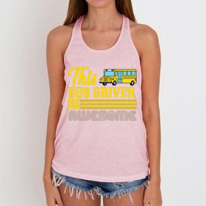 This Bus Driver Is Awesome Women's Knotted Racerback Tank