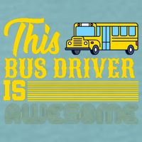 This Bus Driver Is Awesome Sueded Cloud Jersey T-Shirt