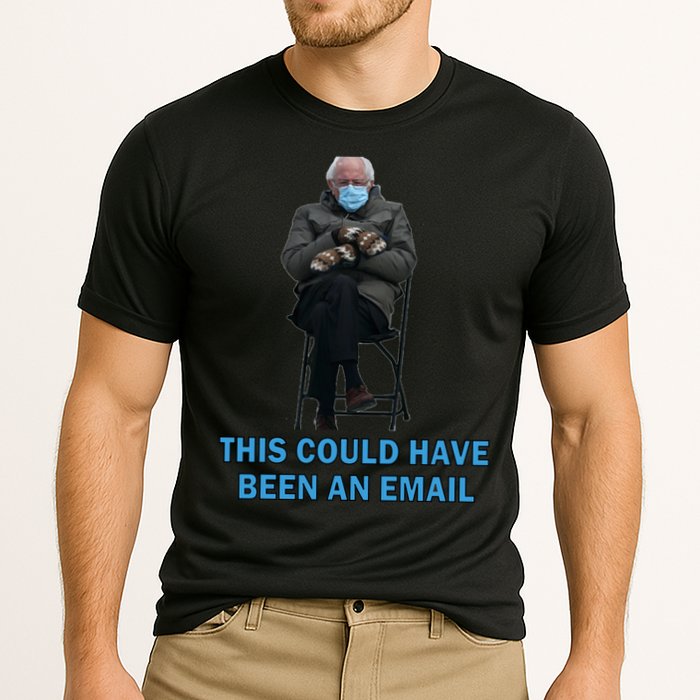 This Could Have Been An Email Bernie Sanders Mittens Sitting Cooling Performance Crew T-Shirt
