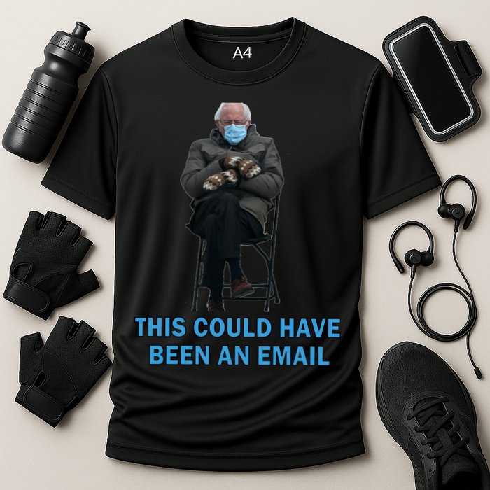 This Could Have Been An Email Bernie Sanders Mittens Sitting Cooling Performance Crew T-Shirt