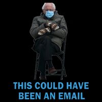 This Could Have Been An Email Bernie Sanders Mittens Sitting Flatbill Hat