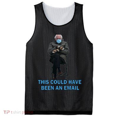 This Could Have Been An Email Bernie Sanders Mittens Sitting Mesh Reversible Basketball Jersey Tank