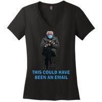 This Could Have Been An Email Bernie Sanders Mittens Sitting Women's V-Neck T-Shirt