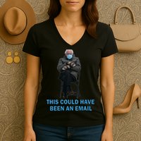 This Could Have Been An Email Bernie Sanders Mittens Sitting Women's V-Neck T-Shirt