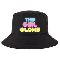 This Girl Glows Retro Neon Party Cool Comfort Performance Bucket Hat