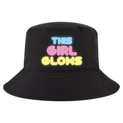 This Girl Glows Retro Neon Party Cool Comfort Performance Bucket Hat