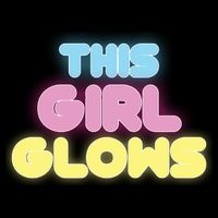 This Girl Glows Retro Neon Party Cooling Performance Crew T-Shirt