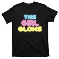 This Girl Glows Retro Neon Party T-Shirt