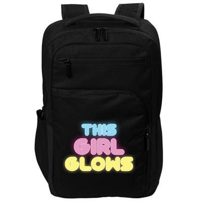 This Girl Glows Retro Neon Party Impact Tech Backpack