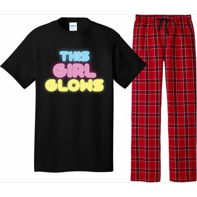 This Girl Glows Retro Neon Party Pajama Set