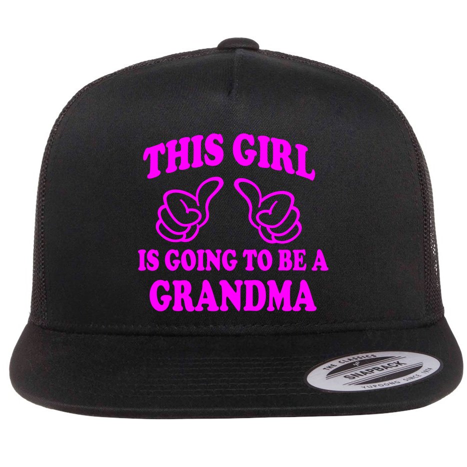 This Girl Is Going To Be A Grandma Flat Bill Trucker Hat