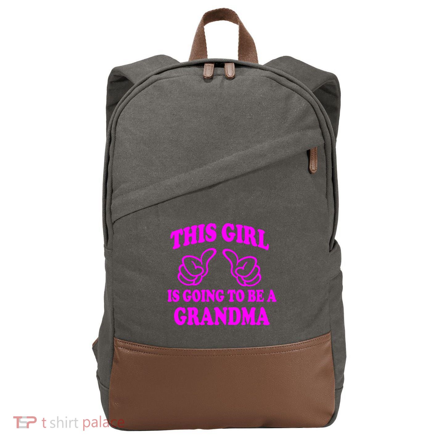This Girl Is Going To Be A Grandma Cotton Canvas Backpack