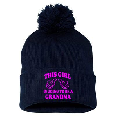 This Girl Is Going To Be A Grandma Pom Pom 12in Knit Beanie