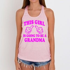 This Girl Is Going To Be A Grandma Women's Knotted Racerback Tank