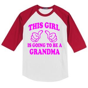 This Girl Is Going To Be A Grandma Kids Colorblock Raglan Jersey