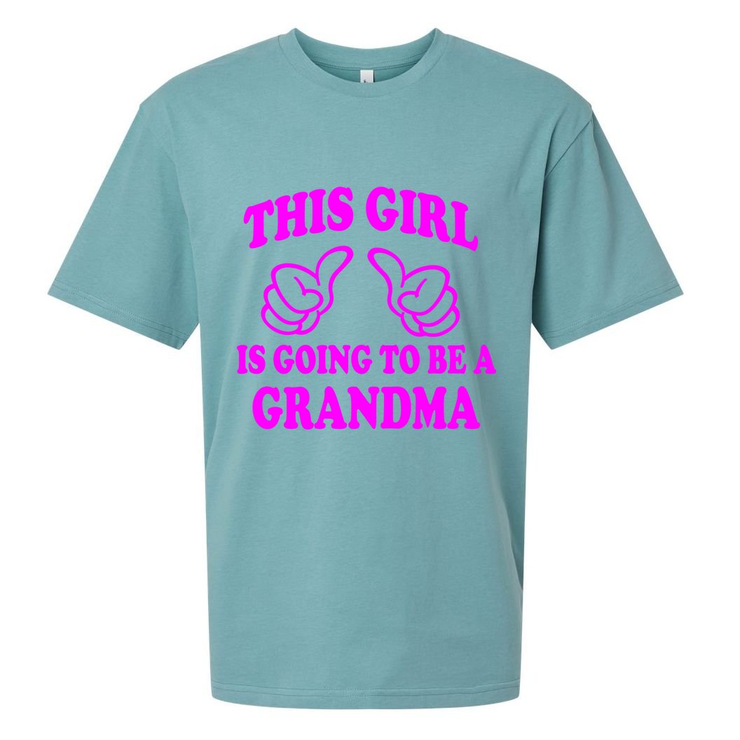 This Girl Is Going To Be A Grandma Sueded Cloud Jersey T-Shirt