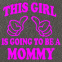 This Girl Is Going To Be A Mommy Cotton Canvas Backpack