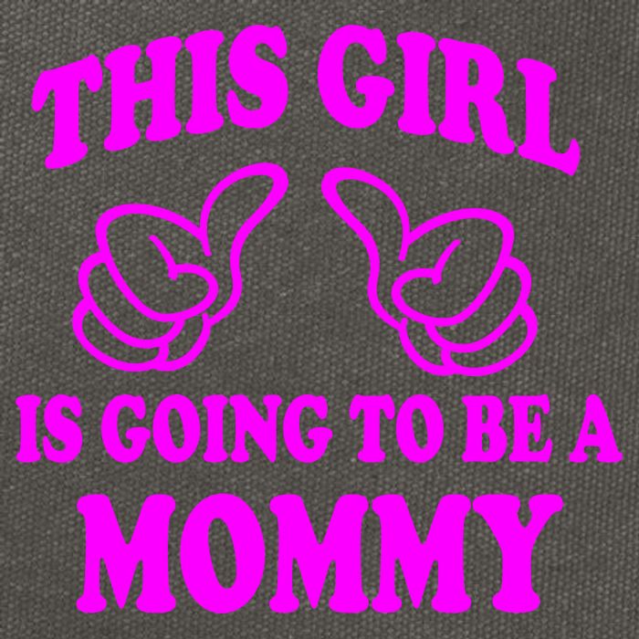 This Girl Is Going To Be A Mommy Cotton Canvas Backpack
