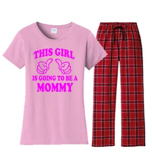 This Girl Is Going To Be A Mommy Women's Flannel Pajama Set