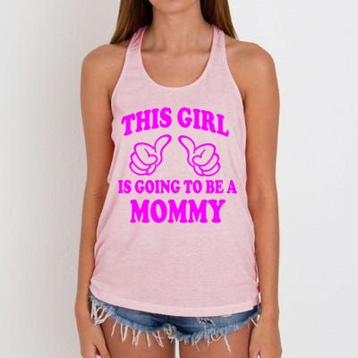 This Girl Is Going To Be A Mommy Women's Knotted Racerback Tank