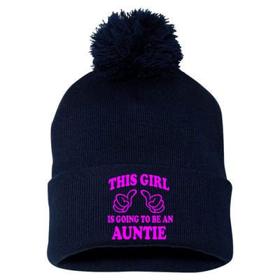 This Girl Is Going To Be An Auntie Pom Pom 12in Knit Beanie