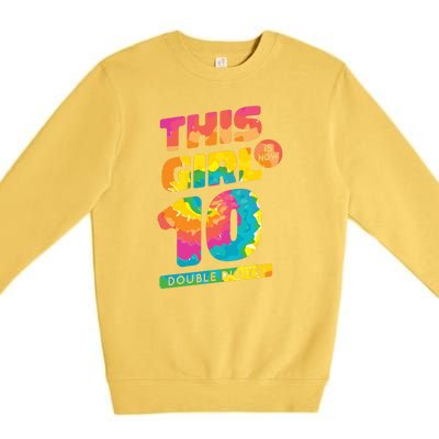 This Girl Is Now 10 Double Digits Premium Crewneck Sweatshirt