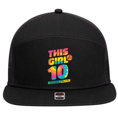 This Girl Is Now 10 Double Digits 7 Panel Mesh Trucker Snapback Hat