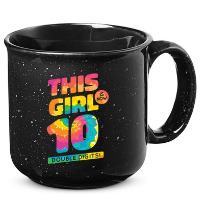 This Girl Is Now 10 Double Digits 15oz Campfire Ceramic Mug