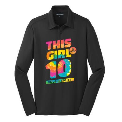 This Girl Is Now 10 Double Digits Silk Touch Performance Long Sleeve Polo