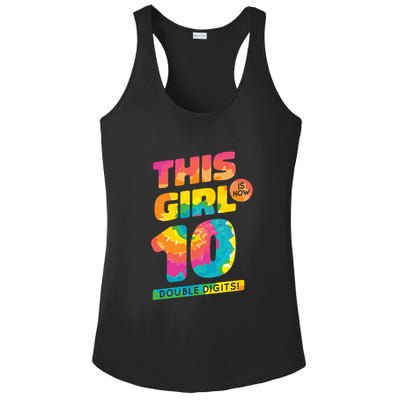 This Girl Is Now 10 Double Digits Ladies PosiCharge Competitor Racerback Tank