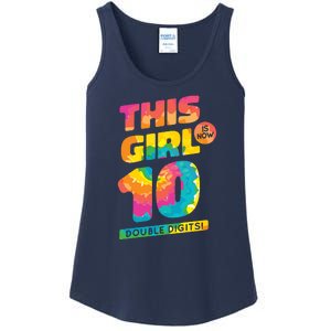 This Girl Is Now 10 Double Digits Ladies Essential Tank