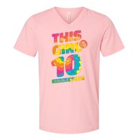 This Girl Is Now 10 Double Digits V-Neck T-Shirt