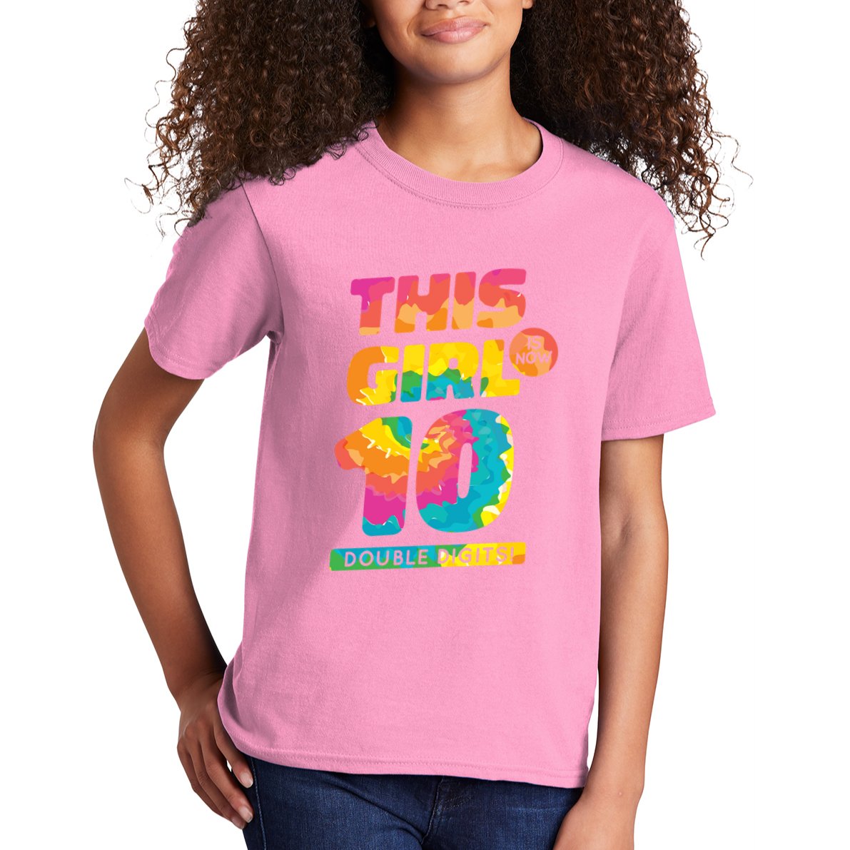 This Girl Is Now 10 Double Digits Kids T-Shirt