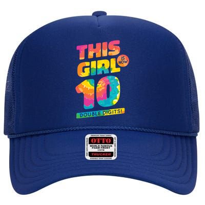 This Girl Is Now 10 Double Digits High Crown Mesh Back Trucker Hat