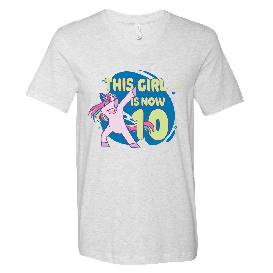 This Girl Is Now 10 Years Old V-Neck T-Shirt