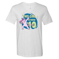 This Girl Is Now 10 Years Old V-Neck T-Shirt